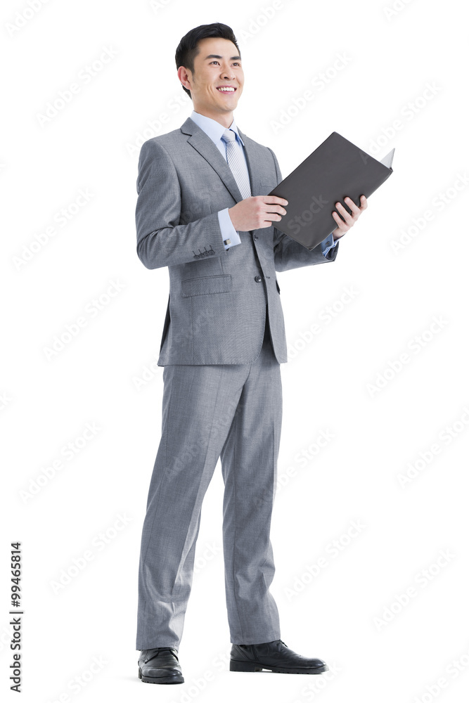Businessman with file Businessman with file