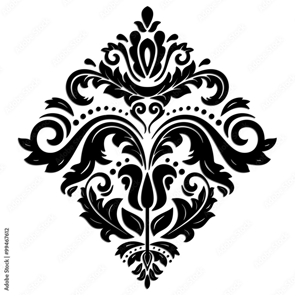 Oriental Pattern With 3D Elements