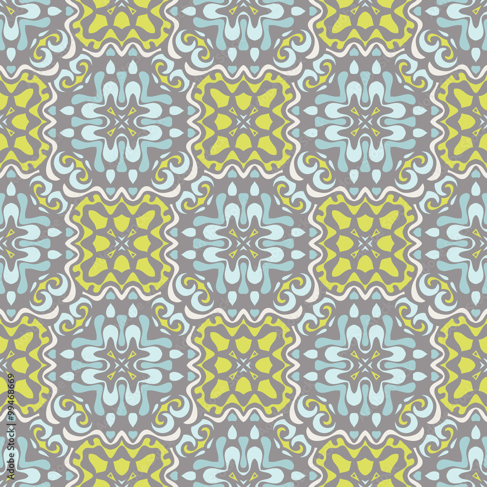 Fototapeta premium Abstract geometric seamless pattern background. 