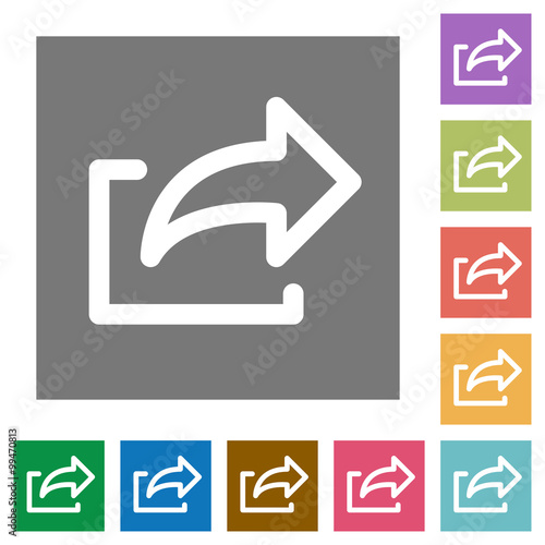 Export square flat icons