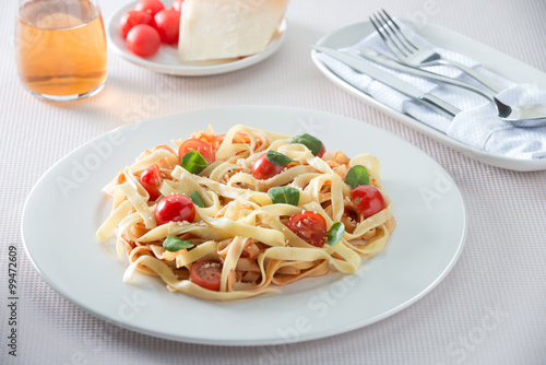 italian spaghetti with tomatos