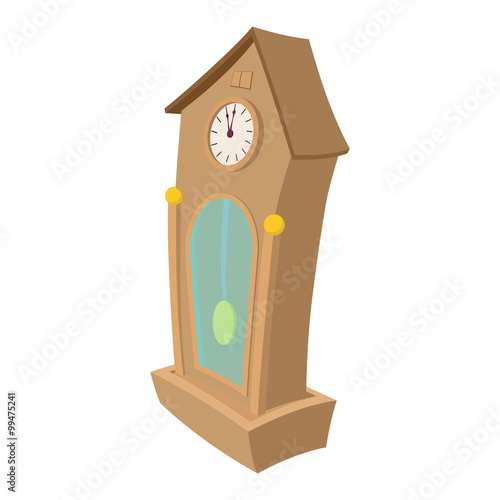Clock cartoon icon