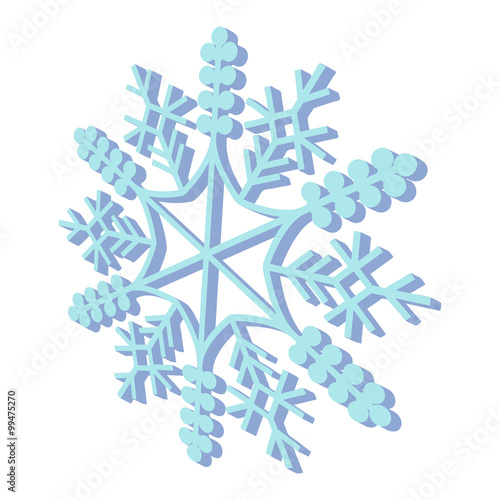 Snowflaked cartoon icon