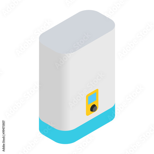 Boiler, water heater isometric 3d icon