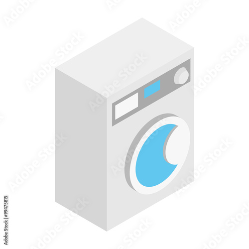 Washing machine isometric 3d icon