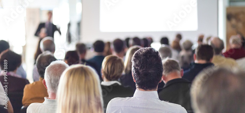 Audience in the lecture hall.