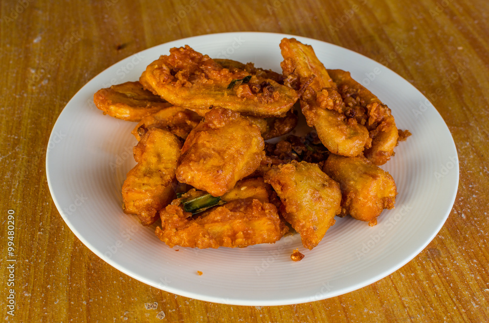 Fried Bananas - Thai Snack Fried Bananas - Thai Snack