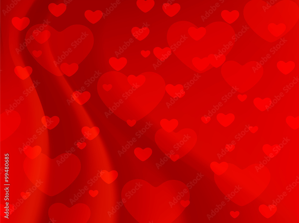 バレンタイン　ハート　赤　背景