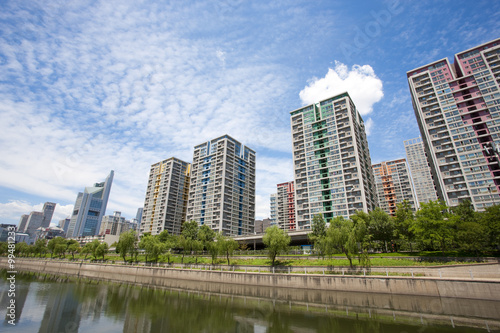 View of residential buildings in Beijing