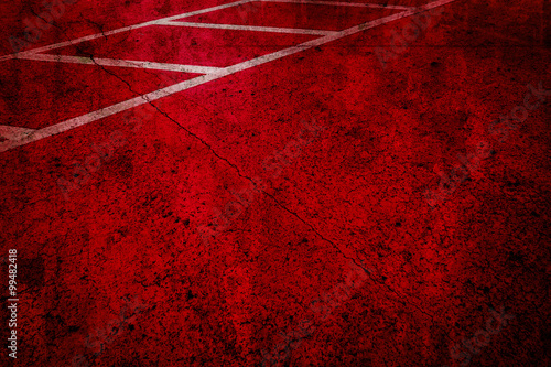 red road parking spot grunge style for backgroud, texture photo