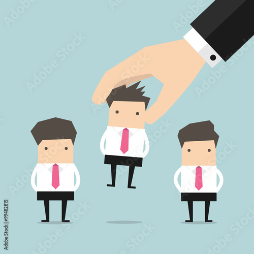 Picking the right candidate businessman professional