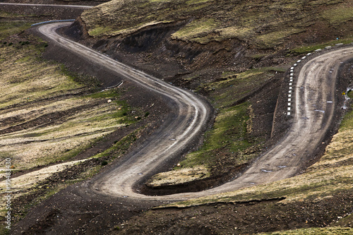 Dirt road in Tibet, China