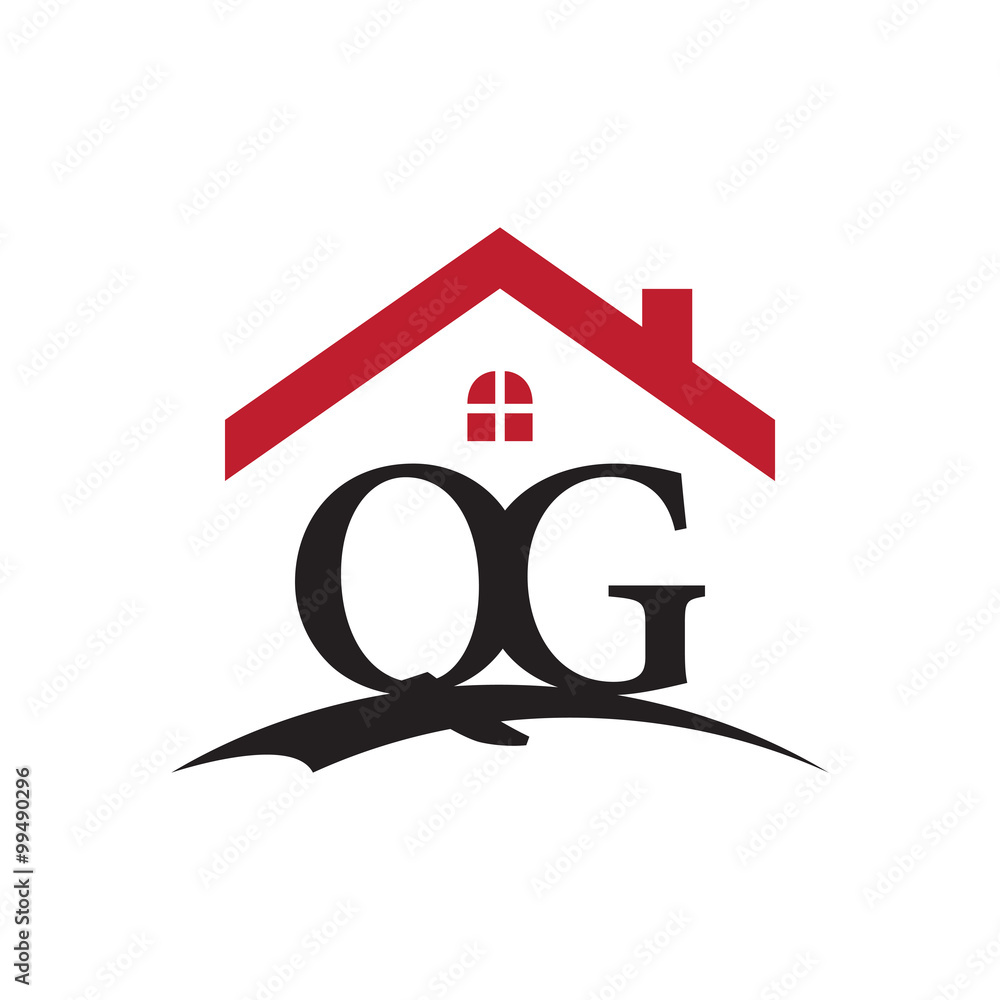 innitial letter logo with roof and window