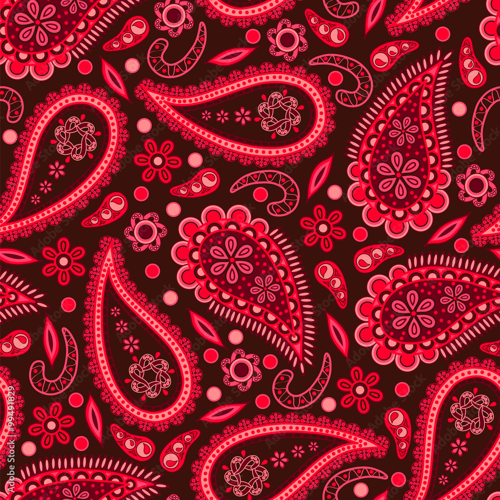 Paisley ornament. Seamless pattern. Paisley ornament. Seamless pattern.