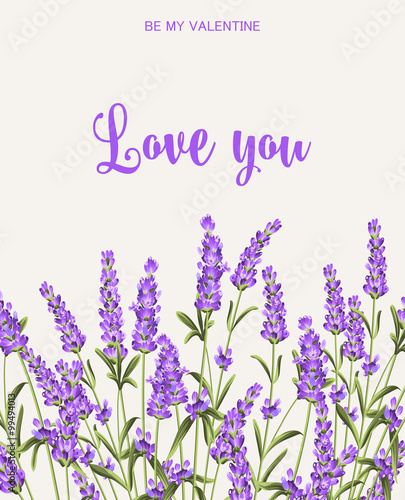 Lavender sign label.