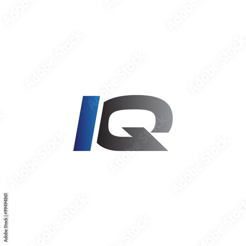 Simple Modern letters Initial Logo iq