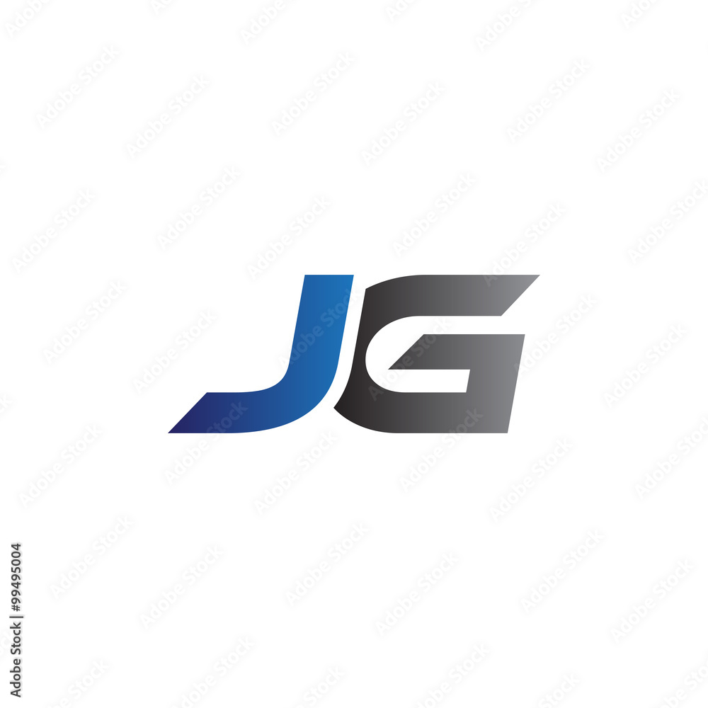 Simple Modern letters Initial Logo jg Simple Modern letters Initial Logo jg