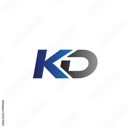 Free Download Simple Modern letters Initial Logo kd - GFXLoad