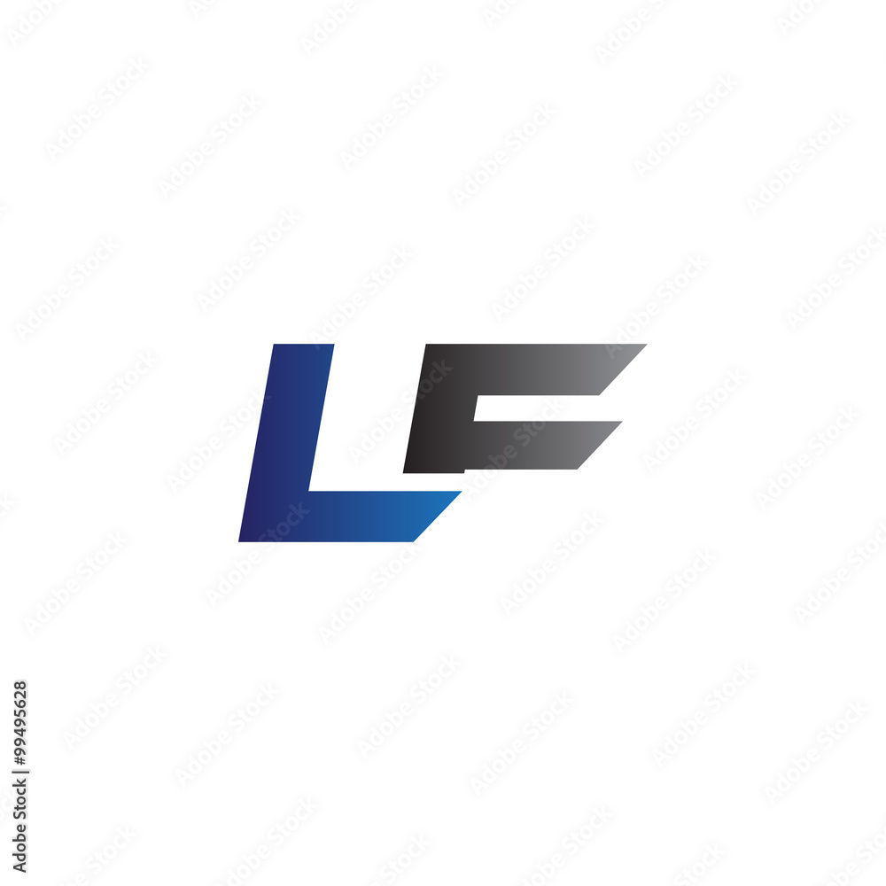 Simple Modern letters Initial Logo lf Simple Modern letters Initial Logo lf