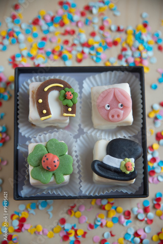 Canvas Print Petit Fours zu Silvester