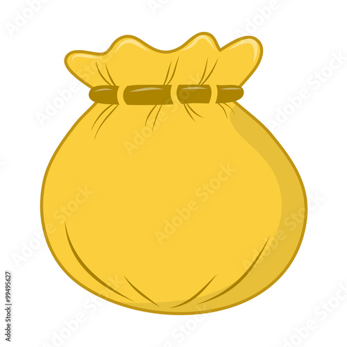 Canvas sack isolated illustration