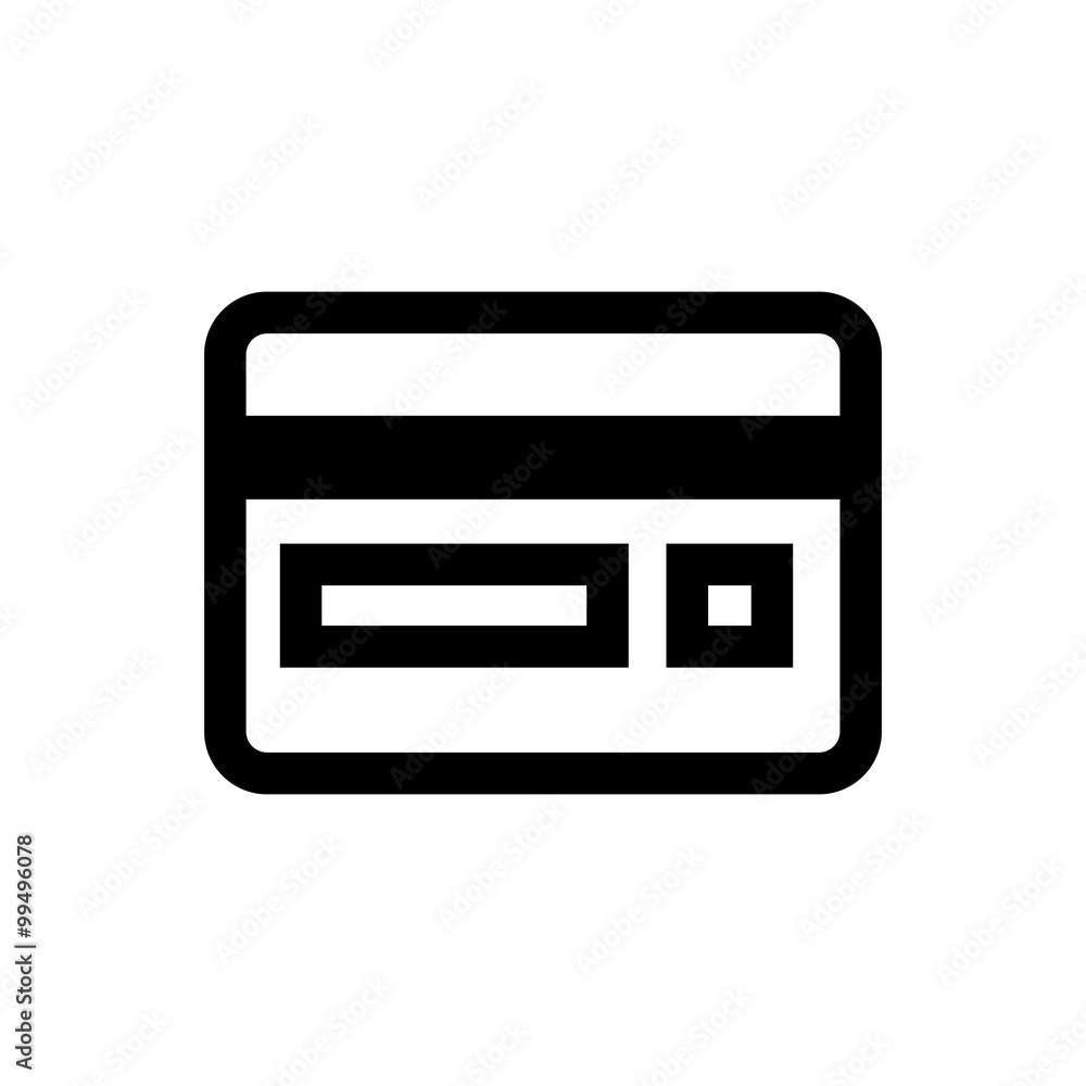 Credit card, payment line icon Credit card, payment line icon