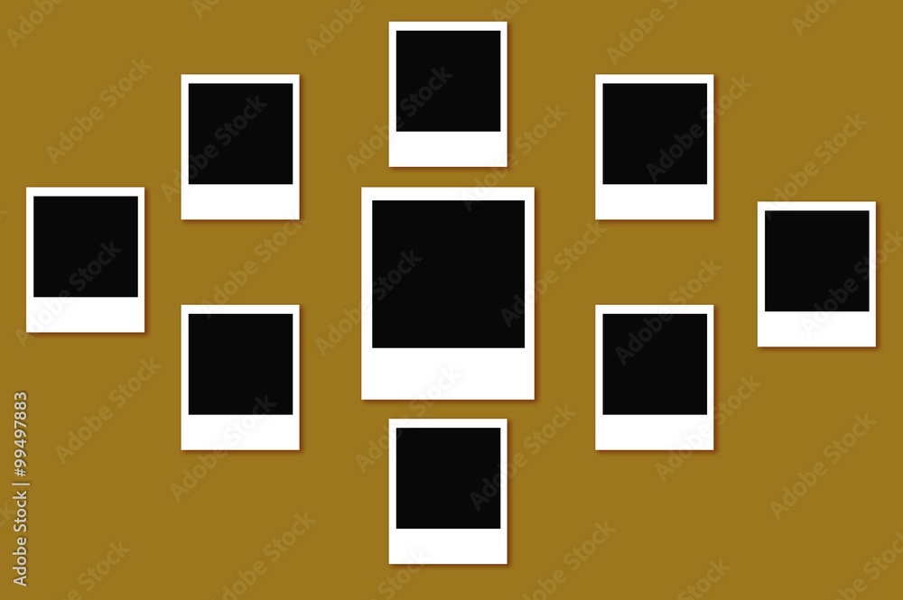 photo frame on brown background photo frame on brown background