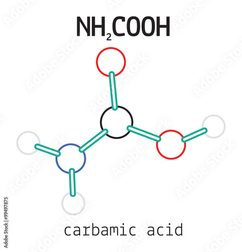 NH2COOH carbamic acid molecule photo
