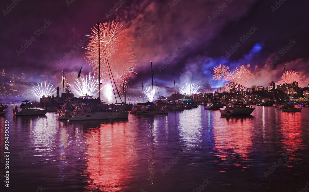 Obraz premium FW Cremorne NAVY wide