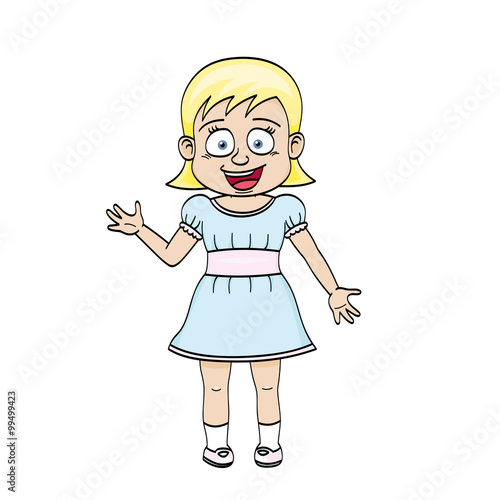 Funny Cartoon Girl