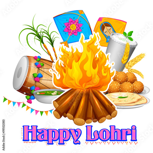 Happy Lohri background