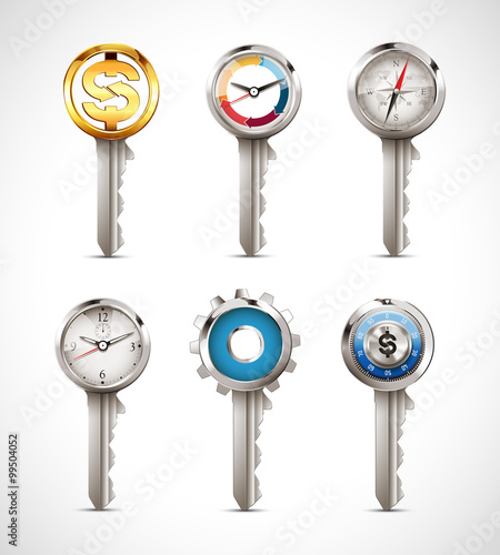 Key concept - key as business idea illustration