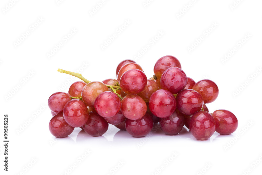 grapes isolated on over white background