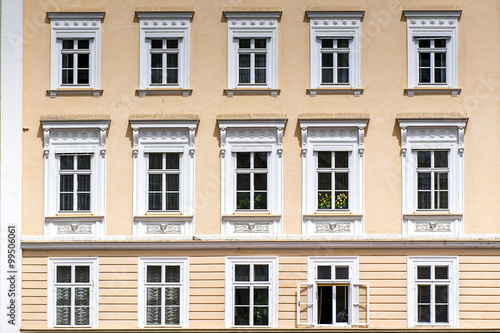 Barocke Häuserfasade in Salzburg