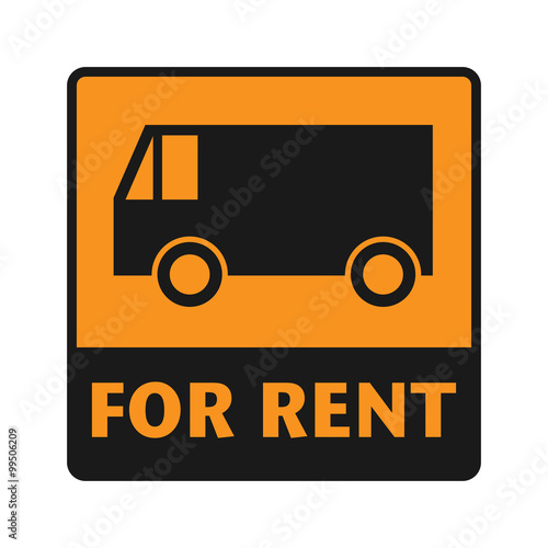 For Rent icon or sign