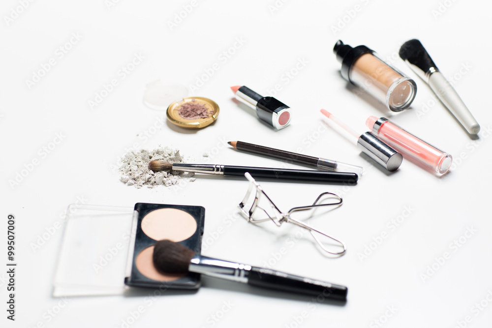 close up of makeup stuff close up of makeup stuff
