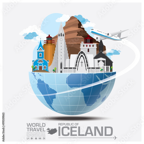 Iceland Landmark Global Travel And Journey Infographic