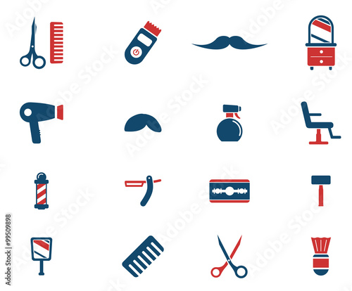 Barbershop simply icons