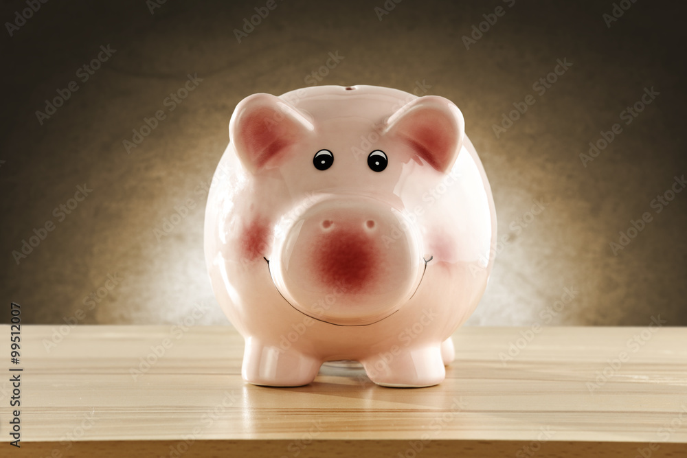 desk top place and pig 