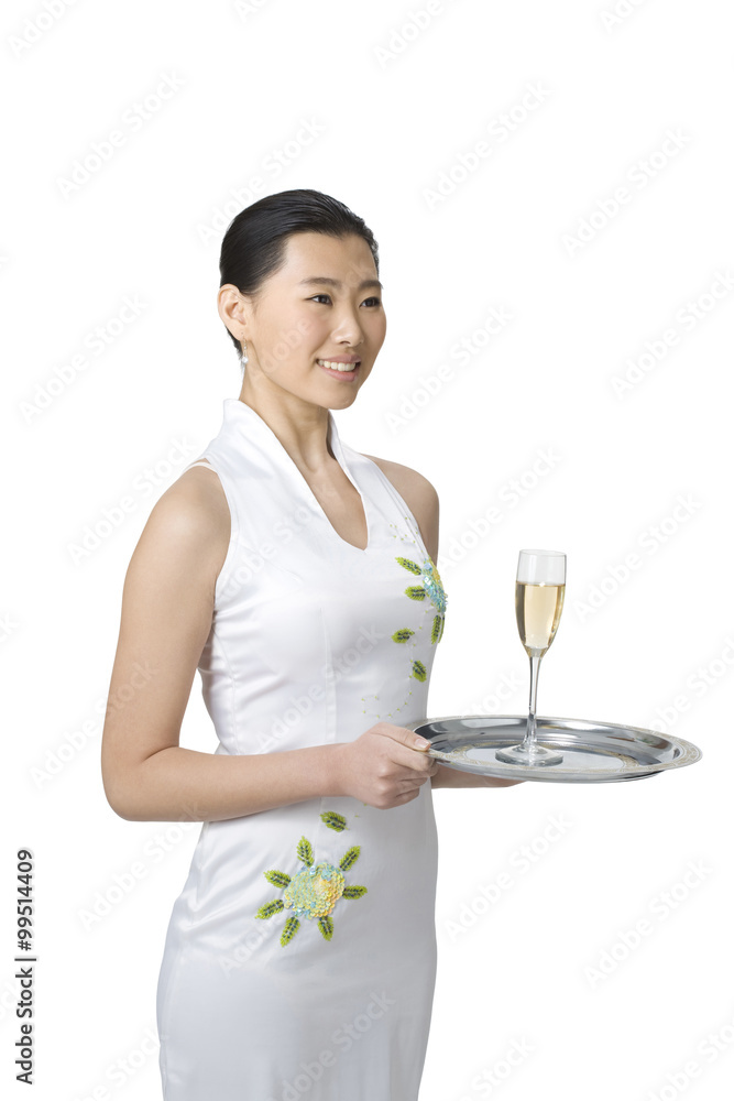 Server with Champange Server with Champange