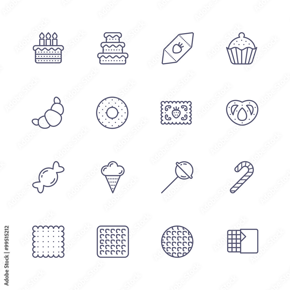 Fototapeta premium Candy icons