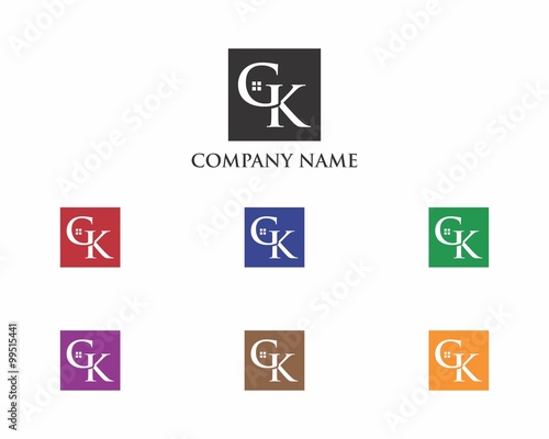 GK Letter House Logo