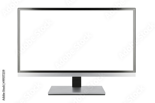 Modern blank flat screen TV set