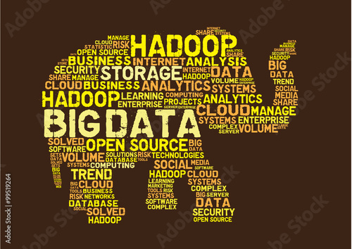 Big data hadoop concept photo