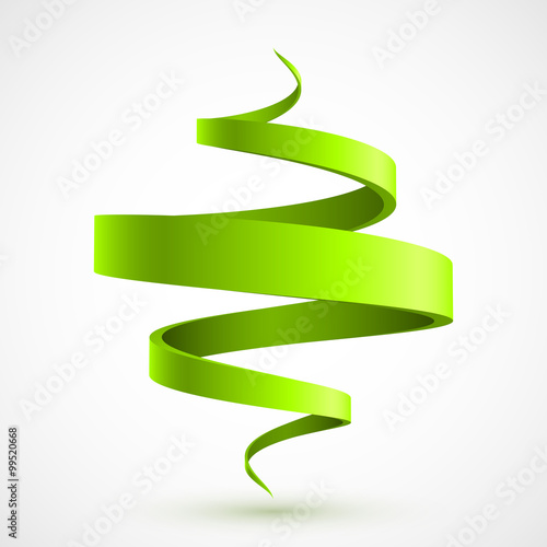 Green spiral 3D