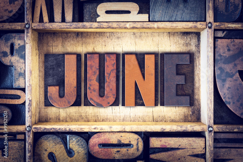 June Concept Letterpress Type