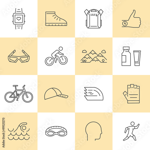 Vector linear and flat business icons for web. Job, recruitment, delivery, law, consulting, seminar