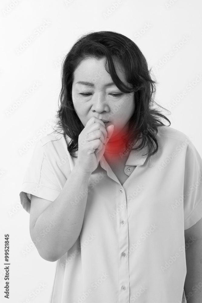 sick woman suffers from cold, flu, respiratory issue sick woman suffers from cold, flu, respiratory issue