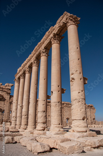 The ruins of the ancient city Palmyra before the war. Palmyra, Syria. Photo taken: October 10, 2010