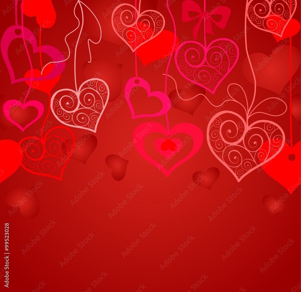 Seamless background for Valentines day